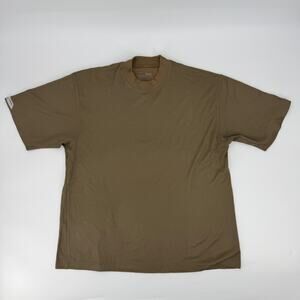 Cutter & Buck CB DryTec Shirt Mens XL Olive Green Ribbed Tee
